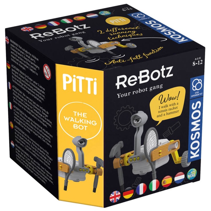 Комплект конструктор Kosmos - Robot Pitti, Английски език