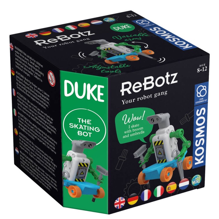 Комплект конструктор Kosmos - Robot Duke, Английски език