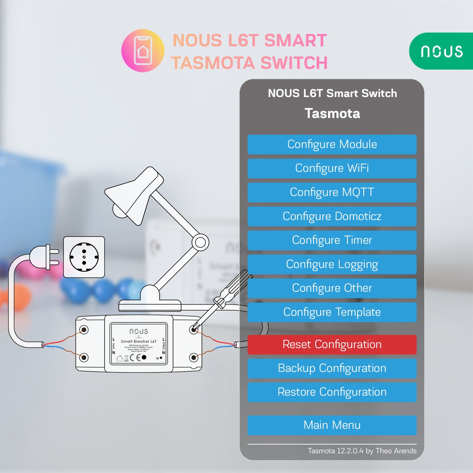 Sonoff BASICR4 Switch Module (BASICR4) Configuration for Tasmota