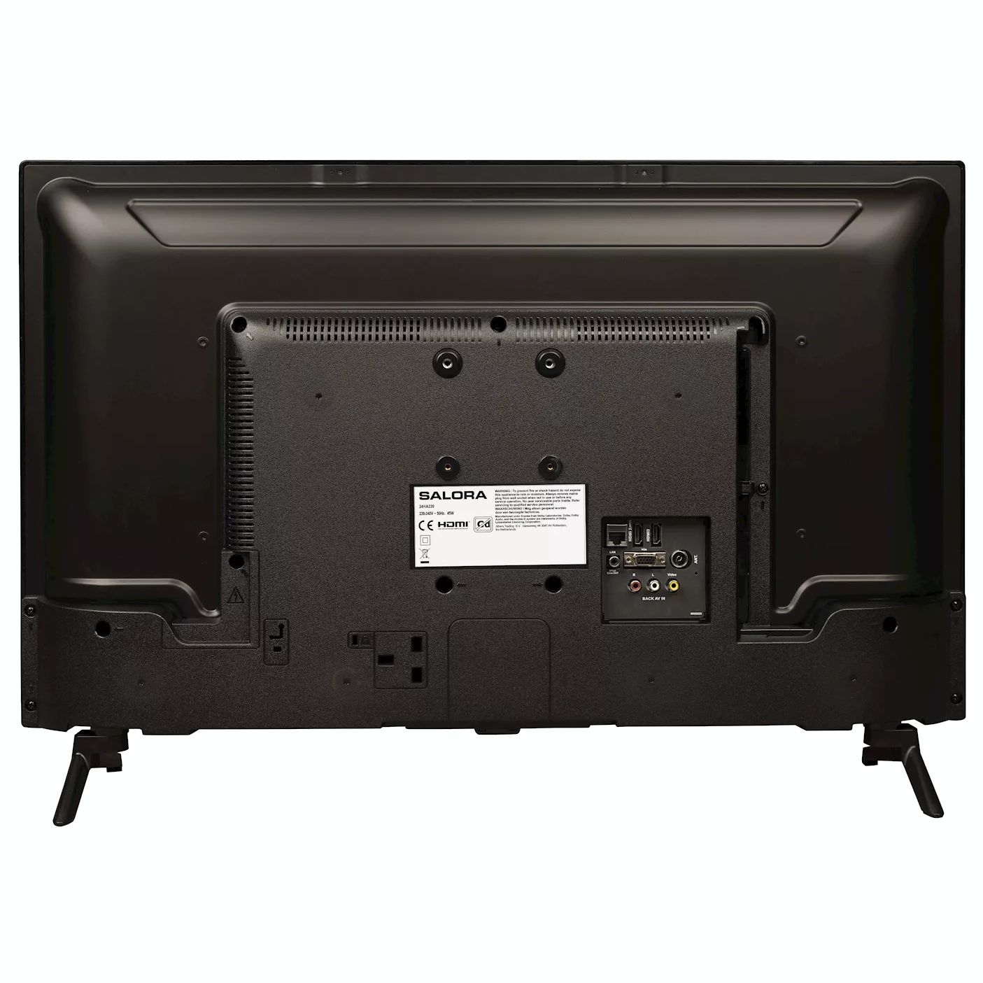 Televizor Smart LED HD Salora, 24HA220, 60 cm, Android, Chromecast, YouTube, Netflix, Amazon Prime, Google Play, negru