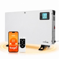 Convector electric Lehmann Palamos, 2000W, WI-FI, LED, timer, 3 trepte de putere, termostat, 370x135x655 mm, alb