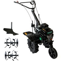 Motosapa pe benzina BRONTO WM 500, putere 5.9 CP, 212 CC, 4.4 KW,4 timpi, 2+1 viteze, latime lucru 50 - 80 cm, contine: freze + adaptor plug + roti cauciuc 4.00-8 + plug arat dreapta