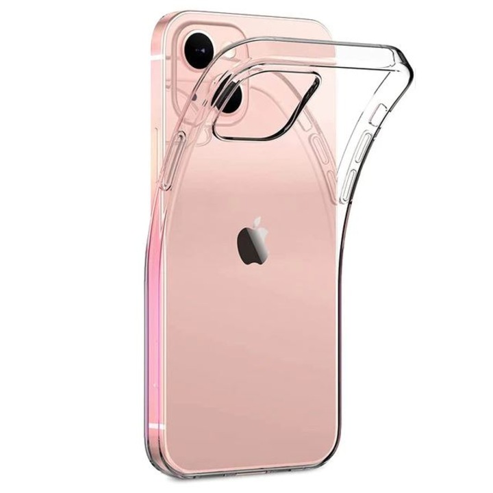 Husa Compatibila cu iPhone 15, Ultra-slim, Silicon, Transparent
