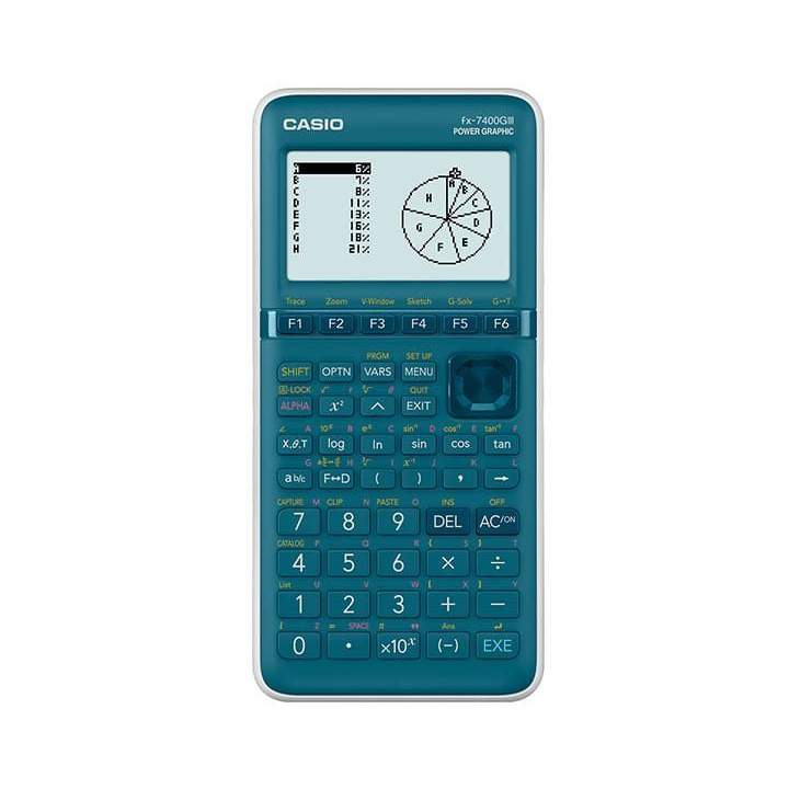 Casio FX-7400GIII tudományos számológép cián kék (FX-7400GIII)