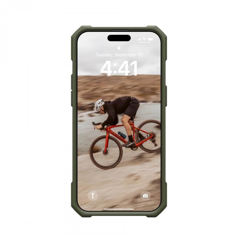 Husa de protectie UAG Essential Armor Magsafe pentru iPhone 15 Pro Max, Olive Drab