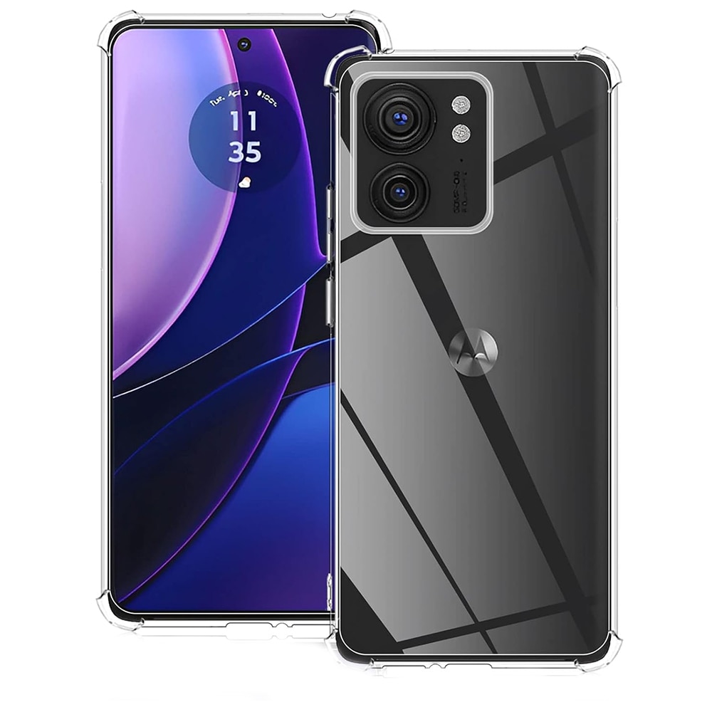 Husa compatibila cu Motorola Edge 40 Protectie antisoc, Silicon Ultra Slim High Tech, Crystal Clear