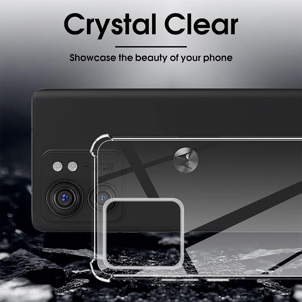 Husa compatibila cu Motorola Edge 40 Protectie antisoc, Silicon Ultra Slim High Tech, Crystal Clear