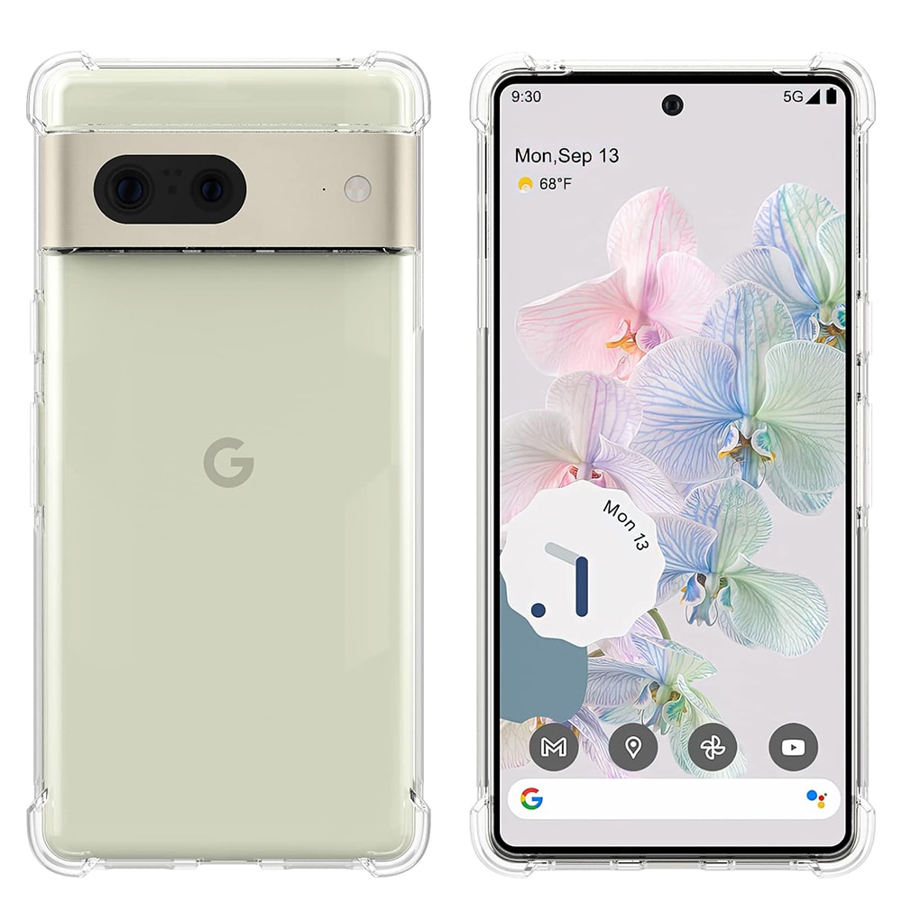 Husa compatibila cu Google Pixel 7, Protectie antisoc, Silicon Ultra Slim High Tech, Crystal Clear