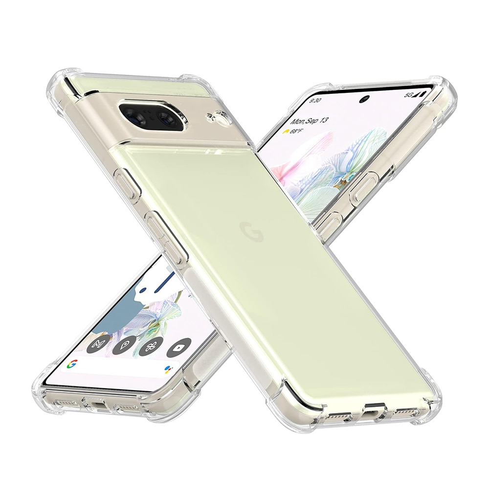 Husa compatibila cu Google Pixel 7, Protectie antisoc, Silicon Ultra Slim High Tech, Crystal Clear