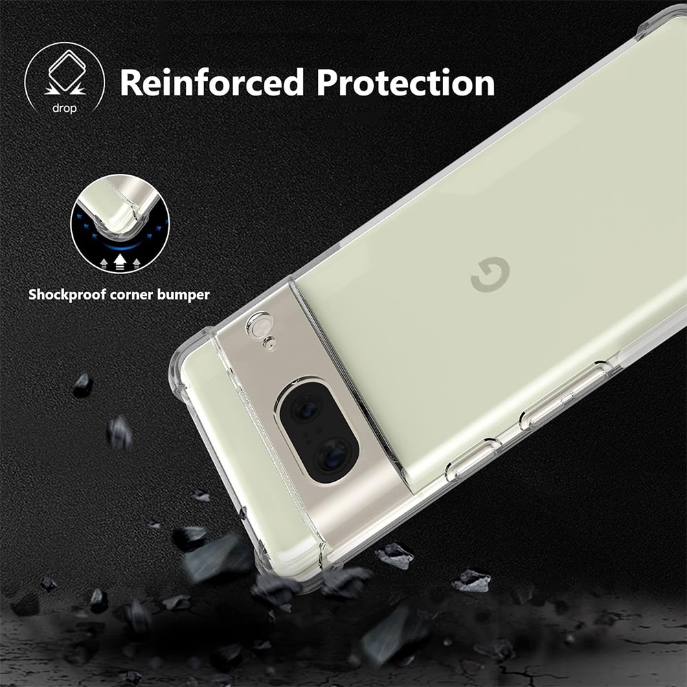 Husa compatibila cu Google Pixel 7, Protectie antisoc, Silicon Ultra Slim High Tech, Crystal Clear
