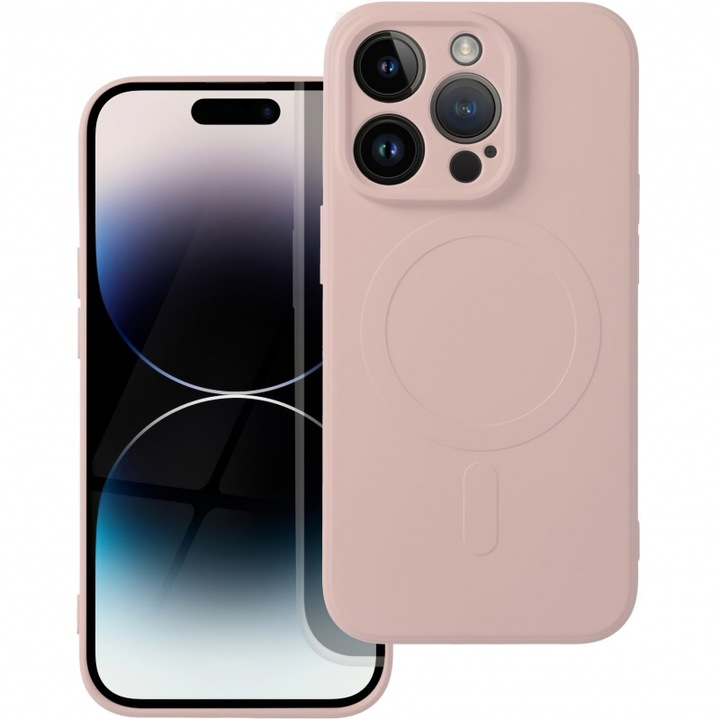 MagSafe védőtok Apple iPhone SE (2022) / SE (2020) / 8 készülékhez, Silicon Flexe Mag, Grip Pro, U591, rózsaszín