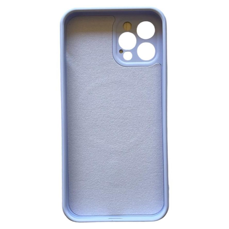 Husa de protectie compatibila cu iPhone 12PRO, Premium, silicon TPU si microfibra in interior, incarcare magnetica compatibila MagSafe, anti amprenta, camera ultra safe, Lavander Blue
