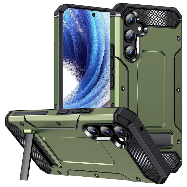 Калъф fixGuard Hybrid Armor Kickstand за Samsung Galaxy A54, Green