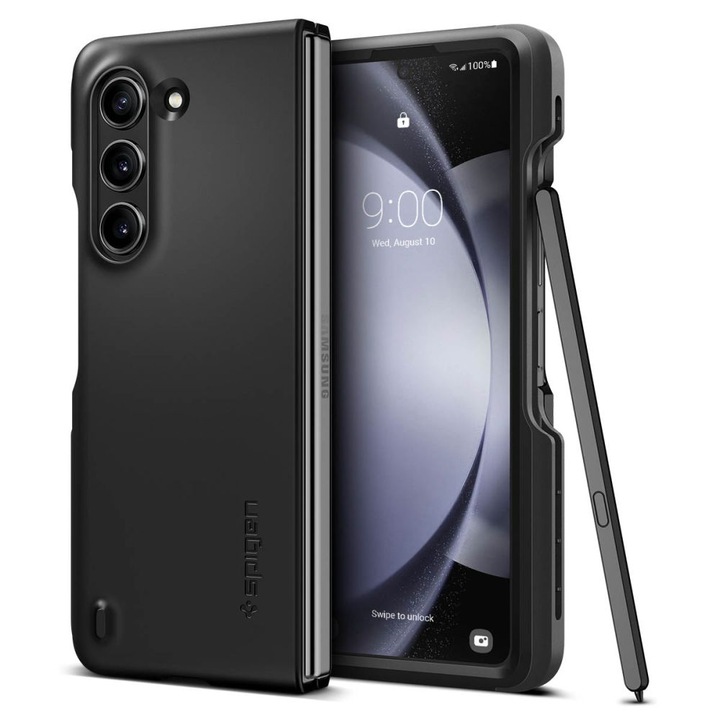 Калъф, съвместим с Samsung Galaxy Z Fold5, Shock Absorbing, U1301, Premium Lexgard, Pitch Black