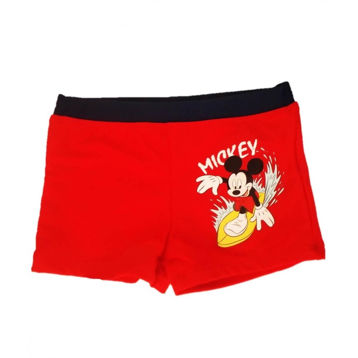 Boxer de baie cu Mickey Mouse, Rosu, 128 CM