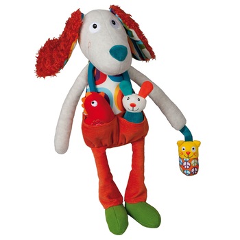 Jucarie plus cu activitati, catel Antoine, Ebulobo, multicolora, Ferma Vesela Jucarie plus cu activitati, catel Antoine, Ebulobo, multicolora, Ferma Vesela