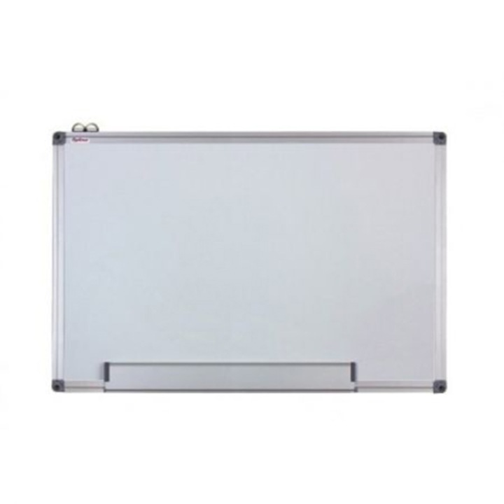 Бяла дъска Optima, Алуминиева рамка, 100 x 150 см