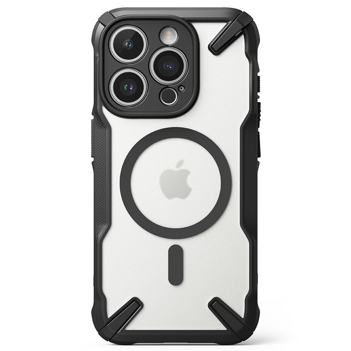 Ringke Fusion X Magnetic MagSafe tok kompatibilis az iPhone 15 Pro Max Matte Black készülékkel
