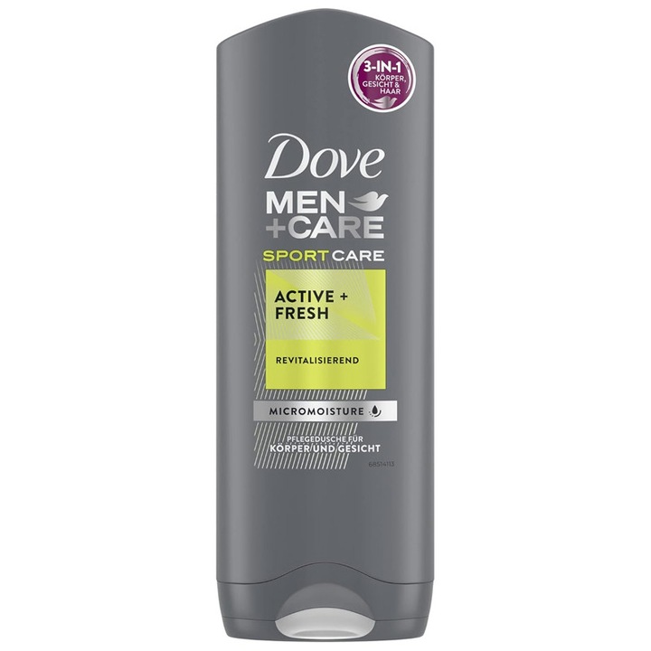 Gel de dus Dove Men, corp si fata Sport ActiveFresh 250ml