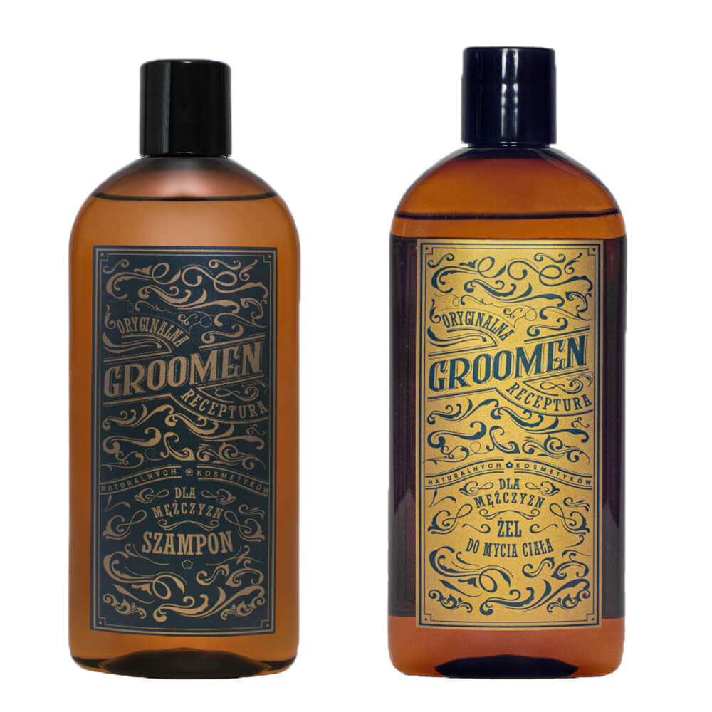 Комплект шампоан за коса и душ гел, Groomen, 300 мл - eMAG.bg