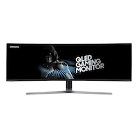 Monitor curbat VA QLED Samsung de gaming - Samsung Odyssey 49" Super Ultra-wide 32:9, HDR, 144Hz, 1 ms, HDMI, Display Port, FreeSync, Negru, LC49HG90DM