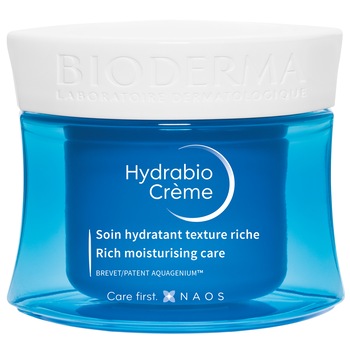 Crema de fata Bioderma Hydrabio pentru ten uscat si foarte uscat, 50 ml Crema de fata Bioderma Hydrabio pentru ten uscat si foarte uscat, 50 ml