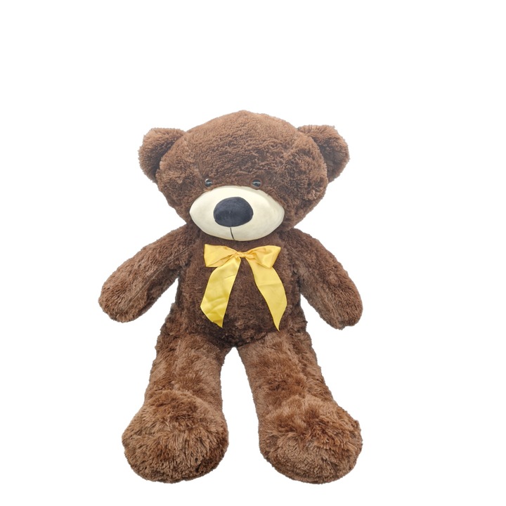 Urs maro cu fundita galbena 80 cm