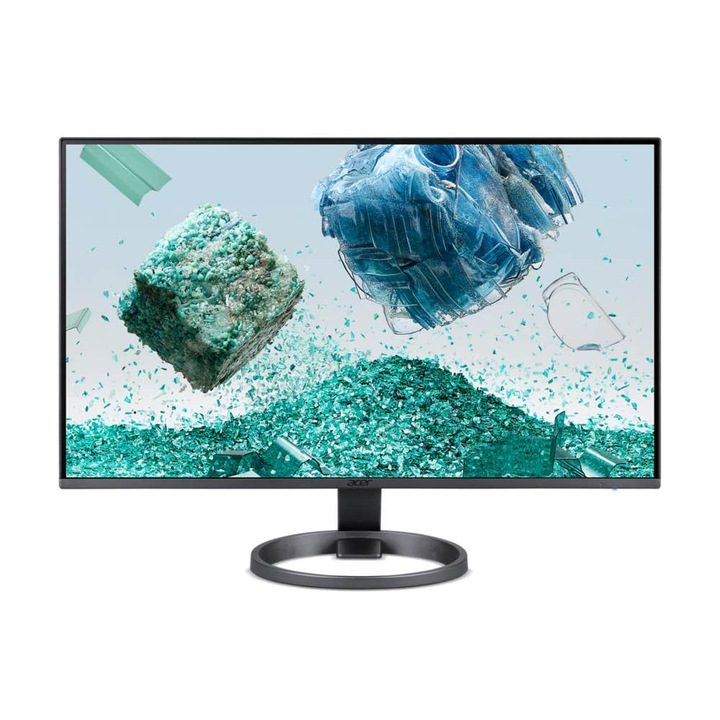 Acer Vero RL242YEyiiv ZeroFrame FreeSync monitor 23,8", IPS, 100Hz,1ms (VRB), HDMI - VGA, Fekete