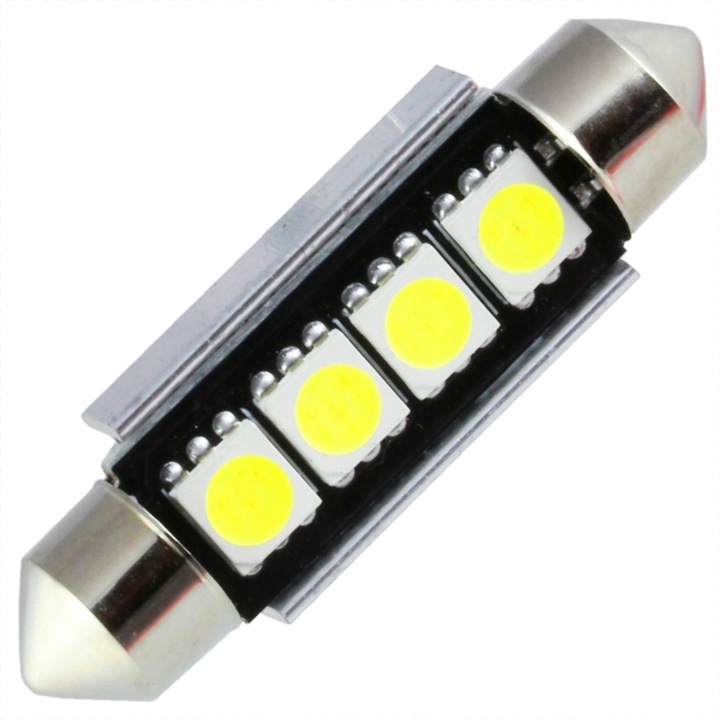 Bec Led Tub C5W C10W 4 Led Smd 5050 Canbus 41 42Mm, Me Premium
