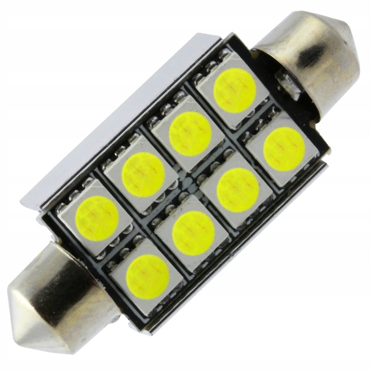 Bec Led 8 Smd 5050 C5W C10W Canbus 41-42 Mm Me Premium