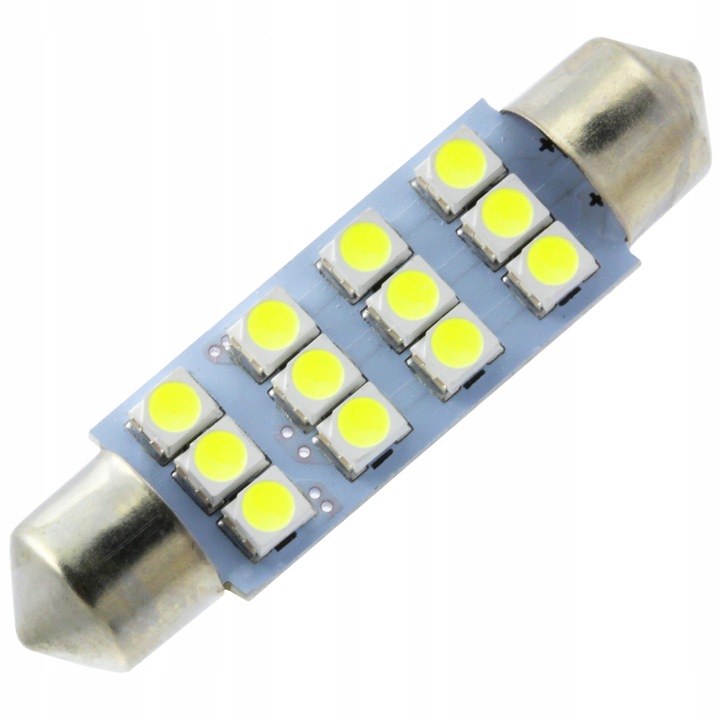 Bec Led C5W C10W C3W 12X Smd 1210 41 42 Mm Me Premium