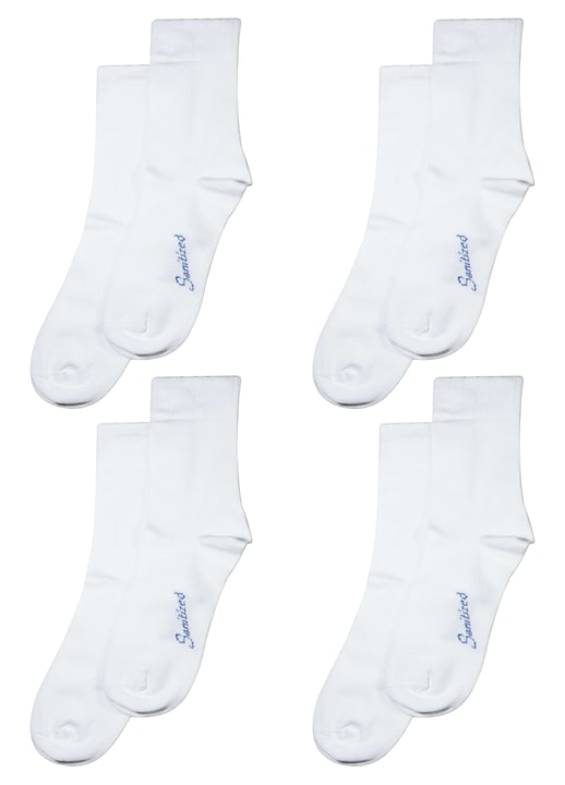 Set Overall 4 perechi sosete Medical cu Lycra potrivite pentru diabetici, barbati, Alb