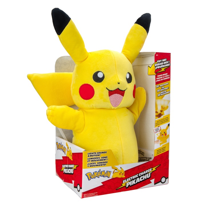 Pokémon interaktív plüss játék, Pikachu