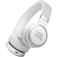 Casti audio wireless on-ear JBL LIVE 670NC, True Adaptive NC, Bluetooth, Multi-Point, Alb