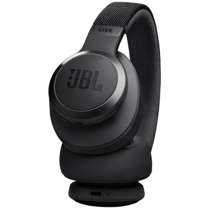 Безжични слушалки Оver-ear JBL LIVE 770NC, True Adaptive NC, Bluetooth, Multi-Point, Черен