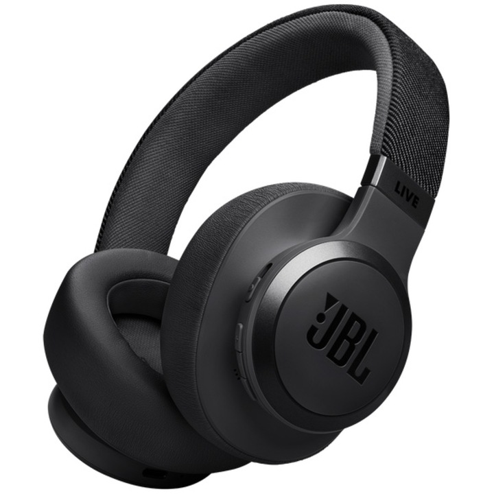 Безжични слушалки Оver-ear JBL LIVE 770NC, True Adaptive NC, Bluetooth, Multi-Point, Черен