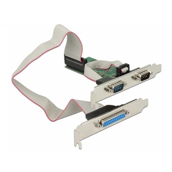 PCI Express la 2 x serial RS232 + 1 x paralel DB25, Delock 89556 PCI Express la 2 x serial RS232 + 1 x paralel DB25, Delock 89556