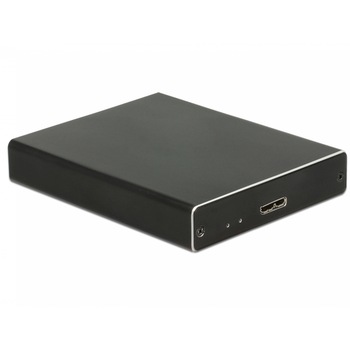 Rack extern USB 3.1 la 2 x M.2 Key B cu RAID, Delock 42588 Rack extern USB 3.1 la 2 x M.2 Key B cu RAID, Delock 42588
