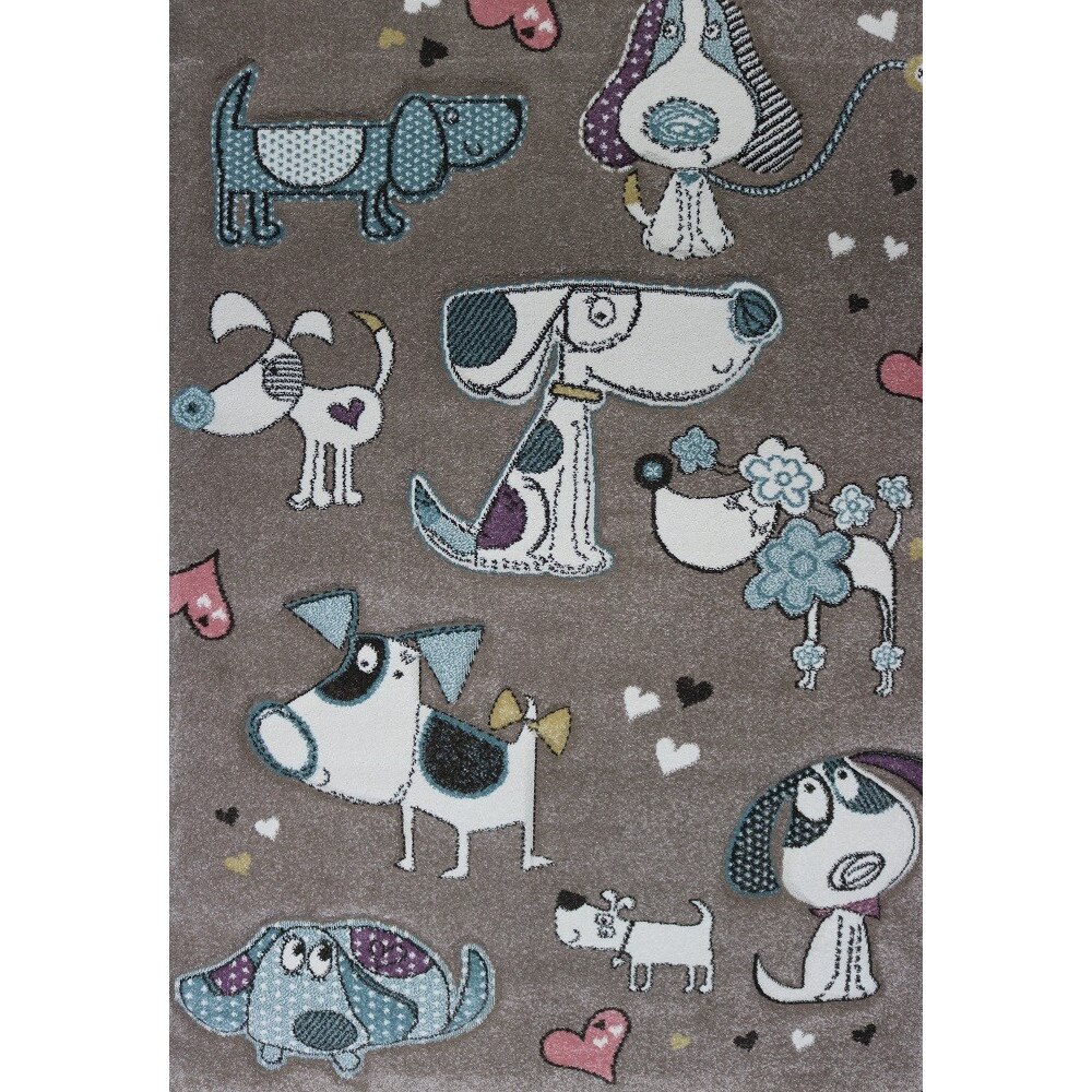 Covor MERINOS, Pastel Kids 21897 70 Beige, 160 x 230 cm, densitate covor 3 KG/m², grosime covor 13 mm, numar noduri pe m² 290000