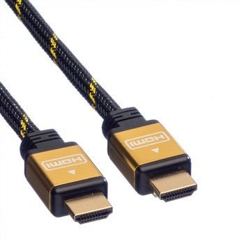 Cablu HDMI Roline Gold 1.4 19T-19T 1m, Roline 11.04.5501 Cablu HDMI Roline Gold 1.4 19T-19T 1m, Roline 11.04.5501