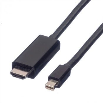 Cablu Mini Displayport la HDMI UHD 4K T-T 1m negru, Value 11.99.5795 Cablu Mini Displayport la HDMI UHD 4K T-T 1m negru, Value 11.99.5795