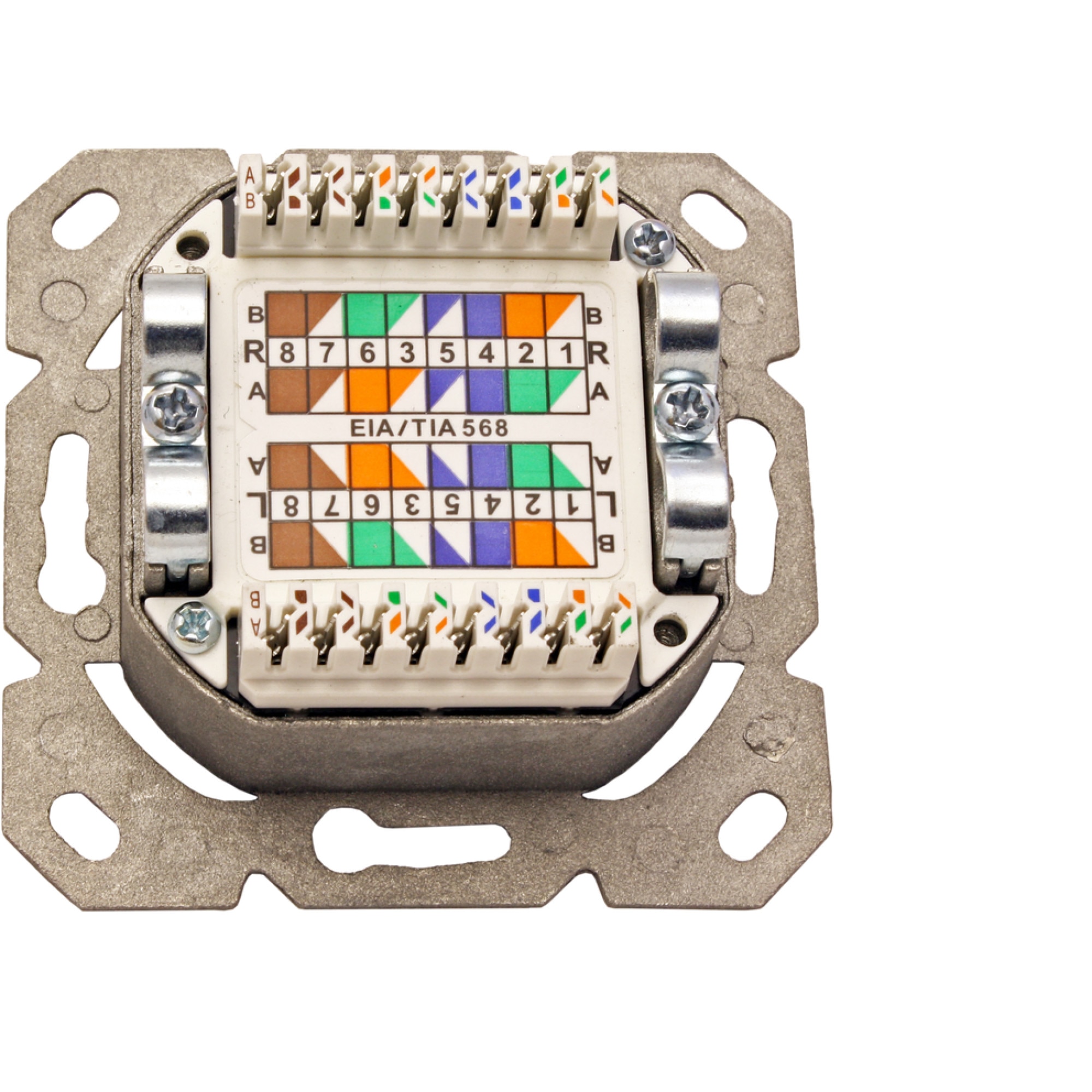 Priza RJ45 ingropata cat 6A ecranata orizontal, Value 25.99.8490 - eMAG.ro