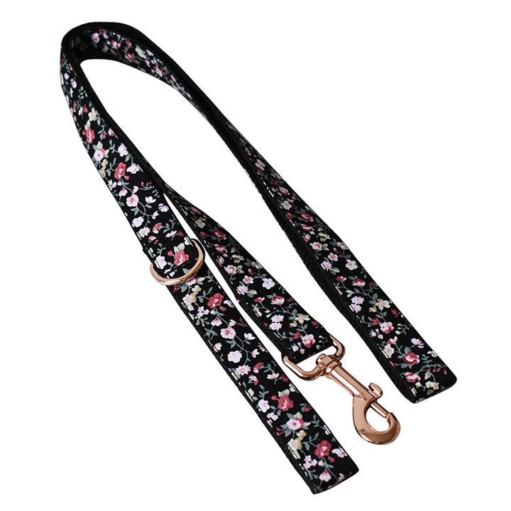 Zgarda pentru cateluse, model floral cu decoratie detasabila, multicolor