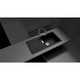 Chiuveta granit Schock Mono D-100L Polaris 1000 x 510 mm, adancime cuva 195 mm, reversibila, montare pe blat