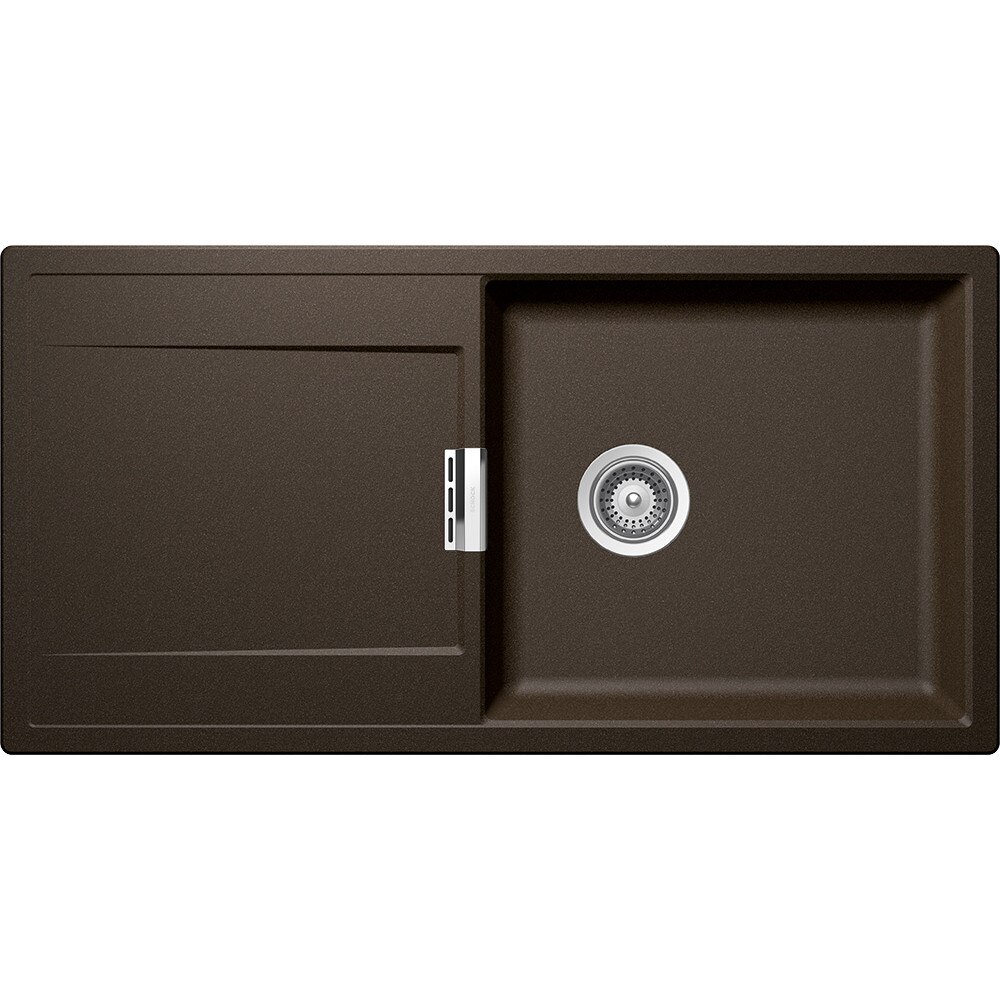 Chiuveta granit Schock Mono D-100L Bronze 1000 x 510 mm, adancime cuva 195 mm, reversibila, montare pe blat