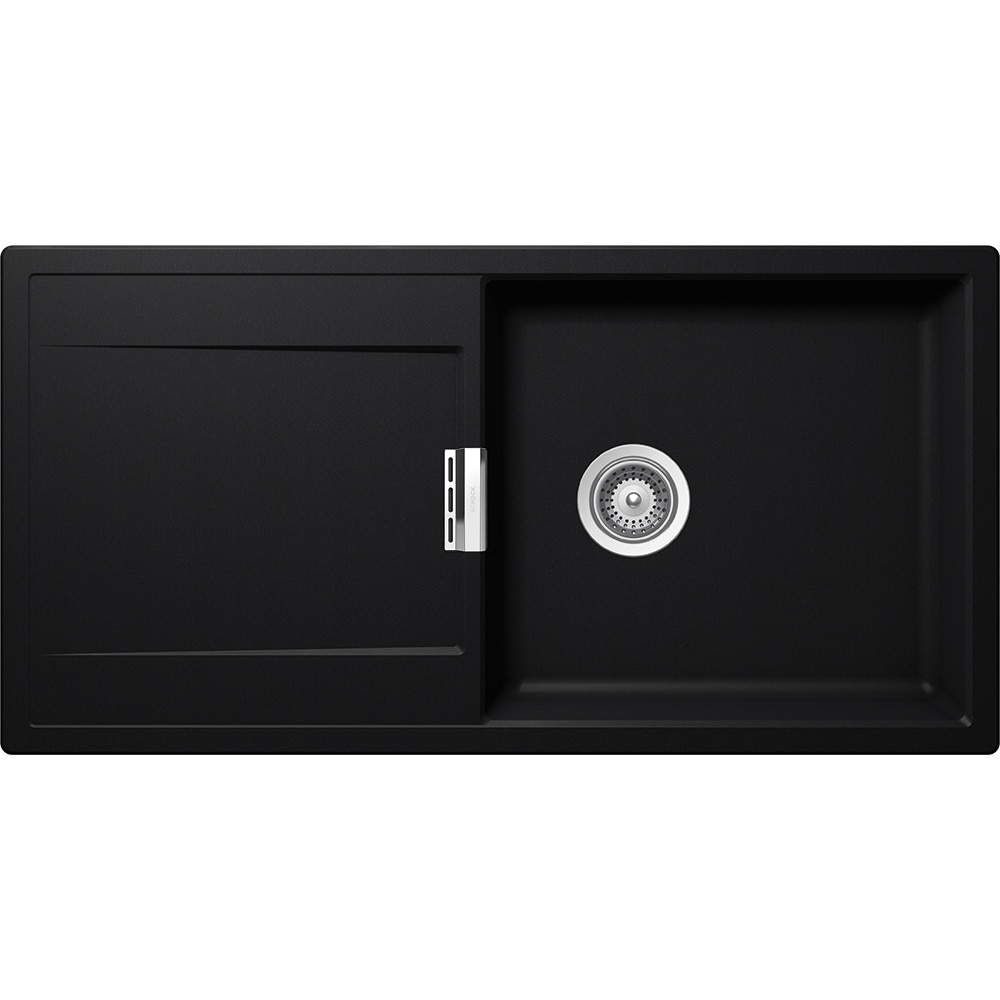 Chiuveta granit Schock Mono D-100L Puro 1000 x 510 mm, adancime cuva 195 mm, reversibila, montare pe blat