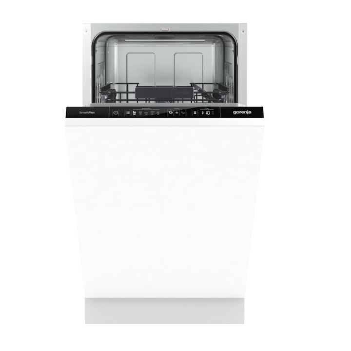 Gorenje GV54110 Teljesen beépíthető mosogatógép, 45cm, 9 terítékes, 5 program, A++ energiaosztály