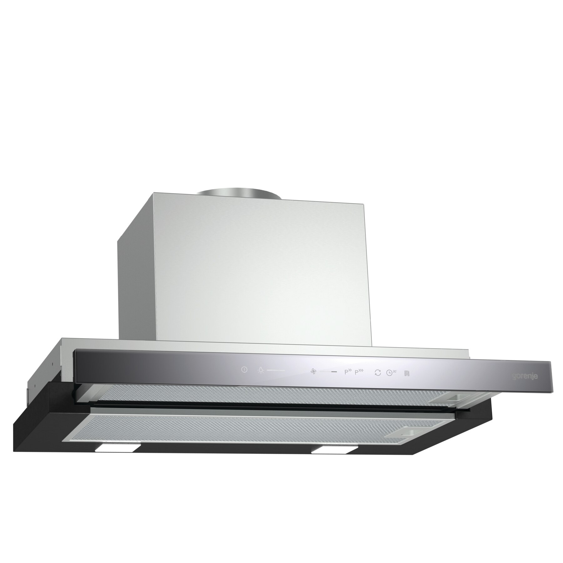 Hota incorporabila Gorenje BHP643S3BG, Putere de absorbtie 518 m³/h, 1 motor, 60 cm, Inox