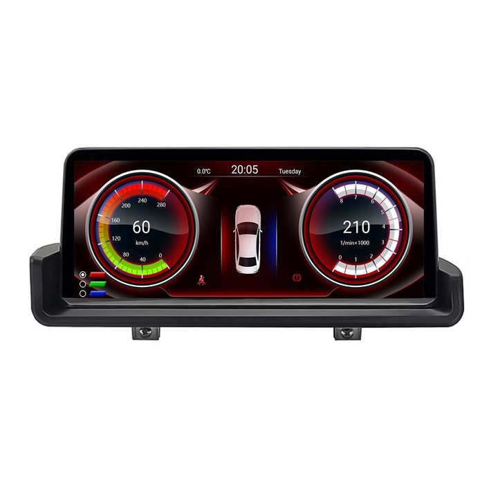 Navigatie BMW Seria 3 E60 E61 E90 E91 ( 2005 - 2011 ), 4 GB RAM si 32 GB ROM, Ecran de 10.25 Inch, Android 13, Slot Sim 4G, Procesor Octa Core, Carplay, Sunet DSP, Aplicatii, Usb, Wi Fi, Bluetooth