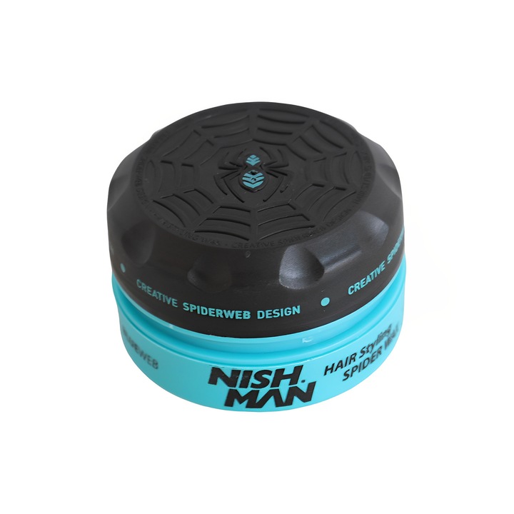 Pomada de par cu finisaj lucios Spider Blueweb S3,150 ml, Nish Man